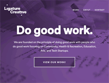 Tablet Screenshot of ligcreative.com